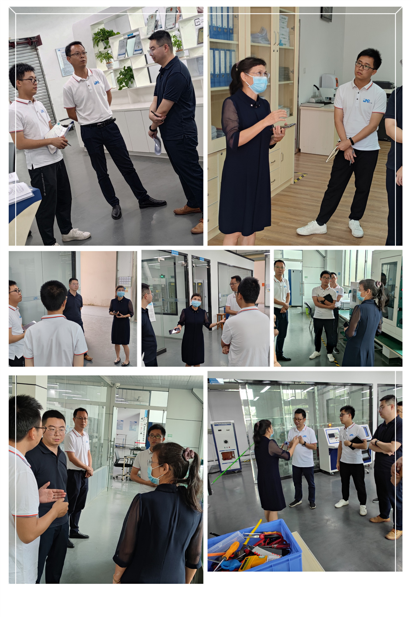 參觀實驗室以及跟評審組老師交流照片